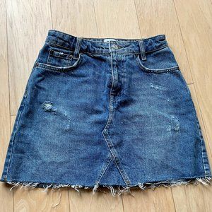 Urban Outfitters BDG Denim Mini Skirt/ Denim Short skirt /Cut Off Jean Skirt / S